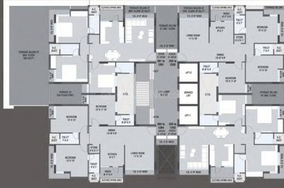 Project Image of 677.91 - 829.14 Sq.ft 2 BHK Apartment for buy in Techcon Suncity Titanium