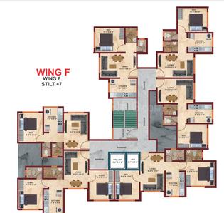Project Image of 360.16 - 490.62 Sq.ft 1 BHK Apartment for buy in Skyline Riverside Wing F