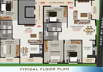 Project Image of 1050.0 - 1350.0 Sq.ft 2 BHK Apartment for buy in PJC Royal Enclave