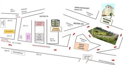 Sai Dham Infra Projects Greens Location Plan 1