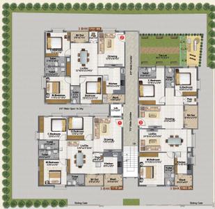 Project Image of 1309.21 - 1467.23 Sq.ft 3 BHK Apartment for buy in Jubilee Aashirwad
