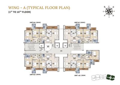 Project Image of 766.94 - 1226.99 Sq.ft 2 BHK Apartment for buy in Shalimar Garden Bay Crown