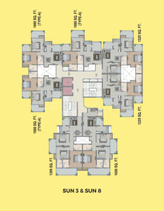 Project Image of 697.0 - 2666.0 Sq.ft 2 BHK Apartment for buy in Migsun Twiinz