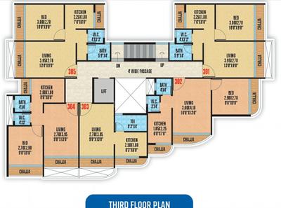 Project Image of 179.76 - 323.89 Sq.ft 1 RK Apartment for buy in Shree Ambika Aangan
