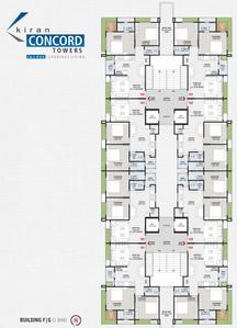 Project Image of 648.42 - 948.0 Sq.ft 2 BHK Apartment for buy in Kiran Concord Towers