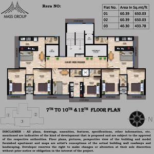 Project Image of 433.78 - 1058.53 Sq.ft 1 BHK Apartment for buy in Mass Eminence