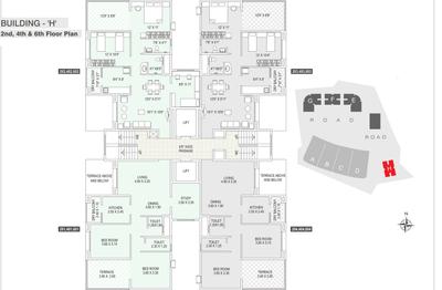 Project Image of 804.0 - 922.0 Sq.ft 2 BHK Apartment for buy in Altrack Ziggurat Apartments