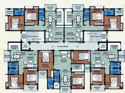Project Image of 1085.0 - 1584.0 Sq.ft 2 BHK Apartment for buy in Himalaya RPS Gaya Ji City