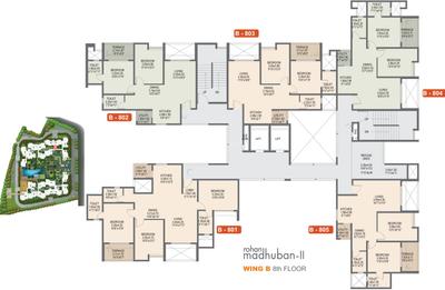 Project Image of 774.0 - 960.0 Sq.ft 2 BHK Apartment for buy in Rohan Madhuban II Wings A B C