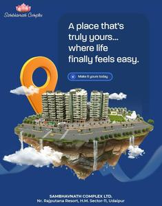 Project Image of 1644 Sq.ft 3 BHK Apartment / Flat for sale in Hiran Magri for Rs. 7398000