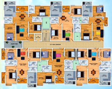 Project Image of 950.0 - 1425.0 Sq.ft 2 BHK Apartment for buy in Noble Brindhavan