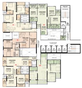 Project Image of 1615 Sq.ft 3 BHK Apartment / Flat for sale in Pimple Nilakh for Rs. 15900000
