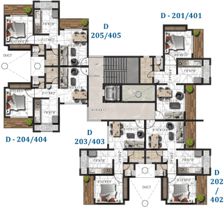 Project Image of 469.0 - 831.0 Sq.ft 1 RK Apartment for buy in SP Residency