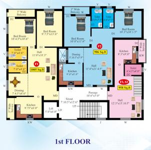 Project Image of 906.0 - 1278.0 Sq.ft 2 BHK Apartment for buy in Live INIYA