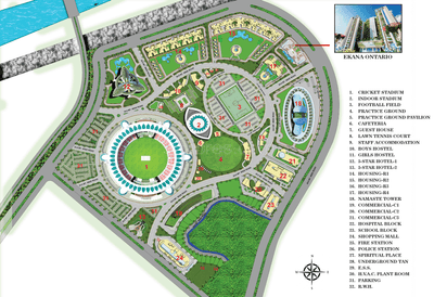 Project Image of 2484.21 - 6301.14 Sq.ft 3 BHK Apartment for buy in Ekana Ontario R3