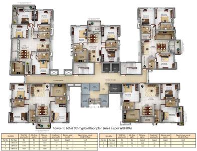 Project Image of 1184 Sq.ft 3 BHK Apartment / Flat for sale in Tollygunge for Rs. 18000000