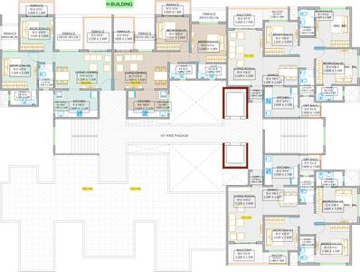 Project Image of 688.0 - 1042.0 Sq.ft 2 BHK Apartment for buy in Shree Signature Park G And H Building