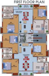 Project Image of 814.0 - 1203.0 Sq.ft 2 BHK Apartment for buy in MC Bullstone Enclave