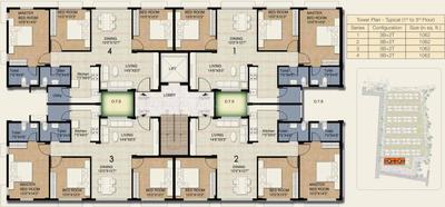 Project Image of 848.0 - 1062.0 Sq.ft 2 BHK Apartment for buy in Provident Freedom