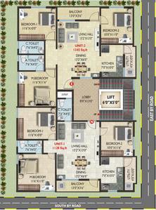 Project Image of 1128.0 - 1245.0 Sq.ft 3 BHK Apartment for buy in Pragati Elegance