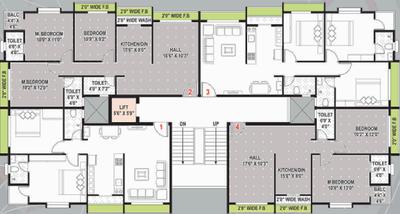 Project Image of 664.03 - 782.97 Sq.ft 2 BHK Apartment for buy in Rikti Complex