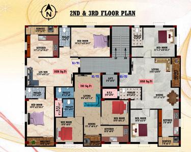Project Image of 1200.0 - 1566.0 Sq.ft 3 BHK Apartment for buy in Linga Homes