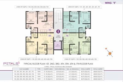 Project Image of 1300 Sq.ft 2.5 BHK Apartment / Flat for sale in Tathawade for Rs. 10300000