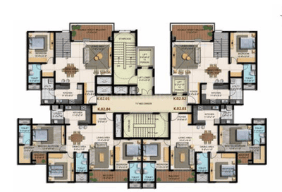 Project Image of 600.0 - 3150.0 Sq.ft 1 BHK Apartment for buy in Shriram Blue