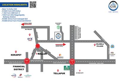 Project Image of 1175.0 - 2600.0 Sq.ft 2 BHK Apartment for buy in GSR Sri Meru