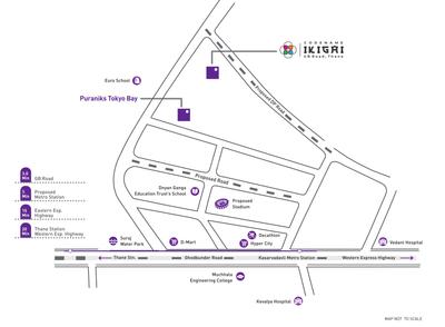 Project Image of 340 Sq.ft 1 BHK Apartment / Flat for sale in Kasarvadavali for Rs. 4000000