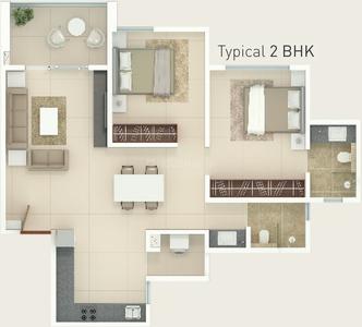 Project Image of 551.0 - 1019.0 Sq.ft 2 BHK Apartment for buy in Rohan Madhuban II Wings D E