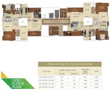 Project Image of 1046.0 - 2699.0 Sq.ft 2 BHK Apartment for buy in Valay Skylark Residences