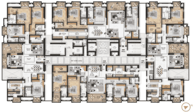 Project Image of 2324.79 - 2830.05 Sq.ft 4 BHK Apartment for buy in Nav Nirman Crystal Manor