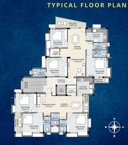 Project Image of 0.0 - 1090.0 Sq.ft 3 BHK Apartment for buy in Mason Prime