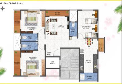 Project Image of 0.0 - 1675.0 Sq.ft 3 BHK Apartment for buy in Ruha Adinath Heights