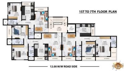 Project Image of 509.78 - 715.7 Sq.ft 1 BHK Apartment for buy in Milestone The Enclave