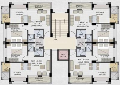 Project Image of 420.55 - 423.78 Sq.ft 1 BHK Apartment for buy in Winstar Nandan