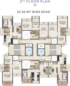 Project Image of 0.0 - 695.0 Sq.ft 1 BHK Apartment for buy in Akshar Evita