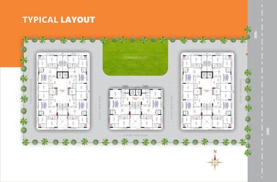 Project Image of 859.39 - 862.62 Sq.ft 3 BHK Apartment for buy in Swaminarayan Altezza Pros