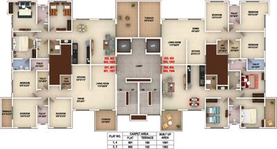 Project Image of 534.0 - 1023.0 Sq.ft 1 BHK Apartment for buy in Gagan Emerald