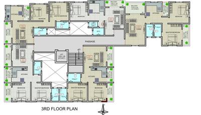 Project Image of 508.38 - 601.16 Sq.ft 2 BHK Apartment for buy in Victory Rajlaxmi Residency