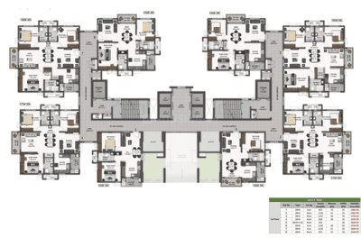 Project Image of 1243.0 - 2257.0 Sq.ft 2 BHK Apartment for buy in Aparna Zenon