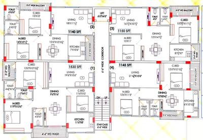 Project Image of 1140.0 - 1530.0 Sq.ft 2 BHK Apartment for buy in Lake View Residency