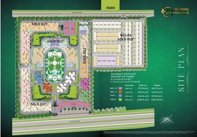 Project Image of 1060.0 - 2250.0 Sq.ft 2 BHK Apartment for buy in Panchsheel Greens 2