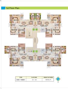 Project Image of 0.0 - 661.12 Sq.ft 2 BHK Apartment for buy in Green Amans Mannat Block C1