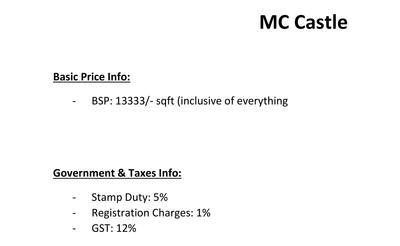 MC Castle Construction Linked Payment (CLP) 1