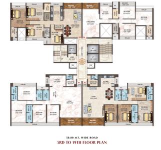 Project Image of 1046.68 - 1805.43 Sq.ft 3 BHK Apartment for buy in Shreeji Estrella