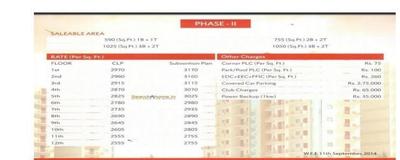 Project Image of 482.33 - 695.99 Sq.ft 2 BHK Apartment for buy in Devika Devika Skypers Tower 8 9 & 10