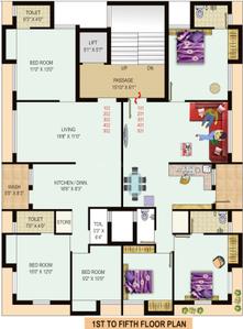 Project Image of 0.0 - 885.0 Sq.ft 3 BHK Apartment for buy in Shree Premkunvar