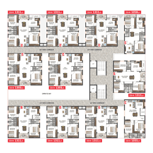 Project Image of 1026.0 - 1393.0 Sq.ft 2 BHK Apartment for buy in Swagath Jubilant